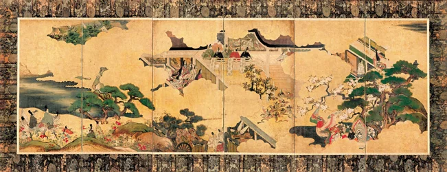 Scenes from the Three Chapters of The Tale of Genji